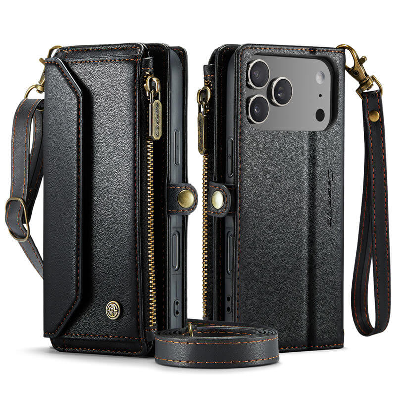CaseMe iPhone 17 Pro Max Wallet RFID Blocking Crossbody Phone Case