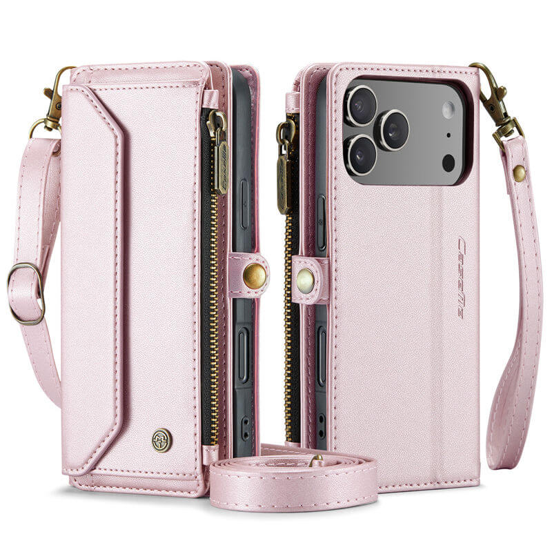 CaseMe iPhone 17 Pro Max Wallet RFID Blocking Crossbody Phone Case