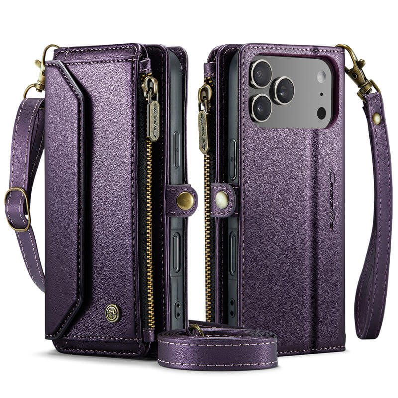 CaseMe iPhone 17 Pro Max Wallet RFID Blocking Crossbody Phone Case