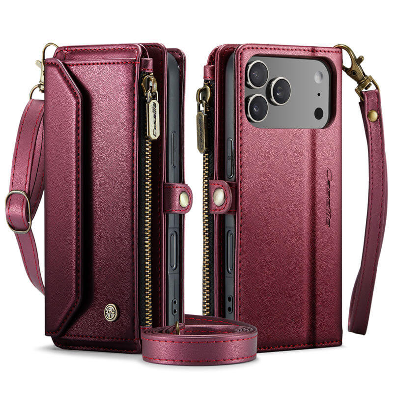 CaseMe iPhone 17 Pro Max Wallet RFID Blocking Crossbody Phone Case
