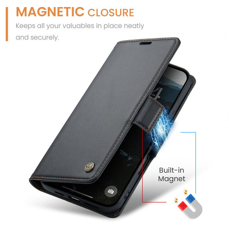 CaseMe iPhone 17 Pro Max Wallet RFID Blocking Case