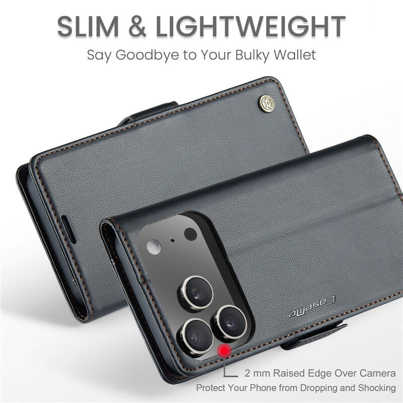 CaseMe iPhone 17 Pro Max Wallet RFID Blocking Case