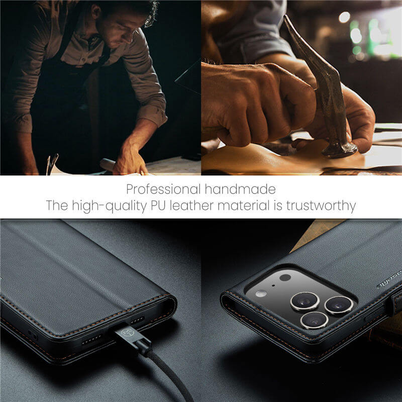 CaseMe iPhone 17 Pro Max Wallet RFID Blocking Case