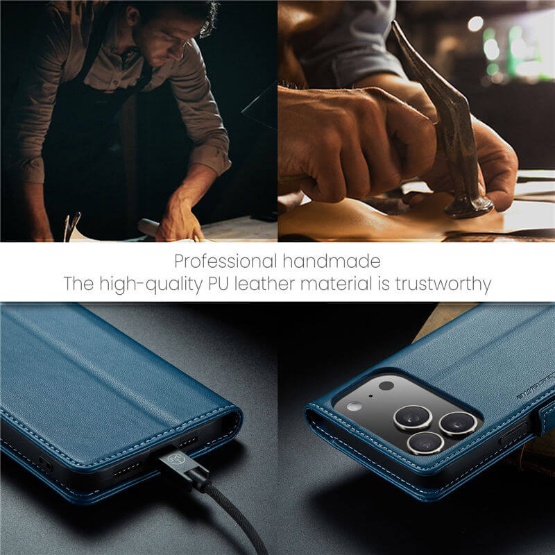 CaseMe iPhone 17 Pro Max Wallet RFID Blocking Case