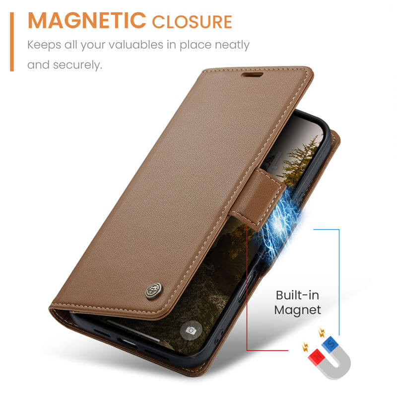 CaseMe iPhone 17 Pro Max Wallet RFID Blocking Case