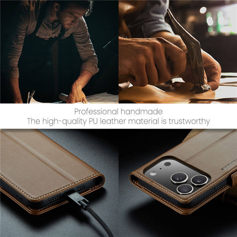 CaseMe iPhone 17 Pro Max Wallet RFID Blocking Case