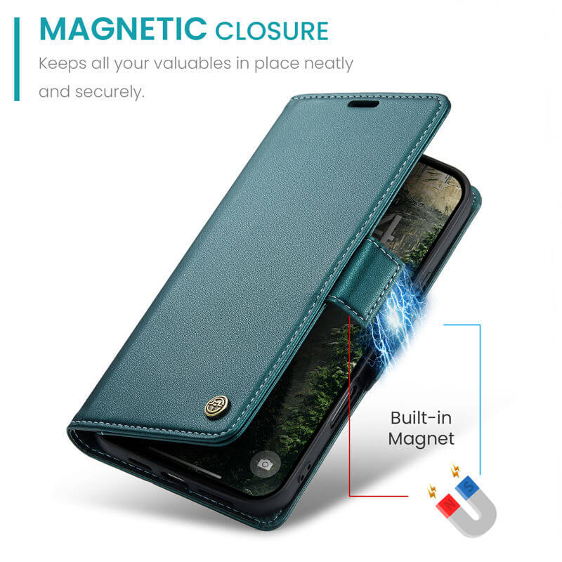 CaseMe iPhone 17 Pro Wallet RFID Blocking Case