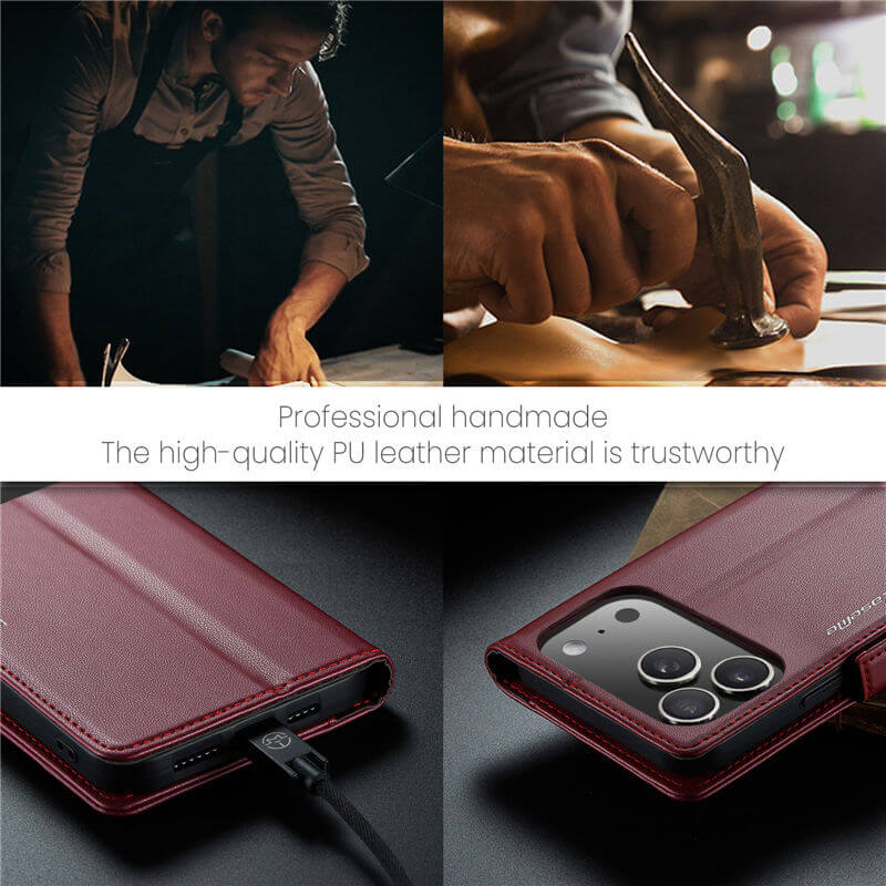 CaseMe iPhone 17 Pro Max Wallet RFID Blocking Case