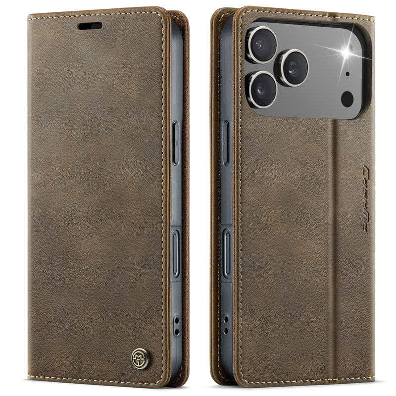 CaseMe iPhone 17 Pro Magnetic Wallet Case with RFID Blocking