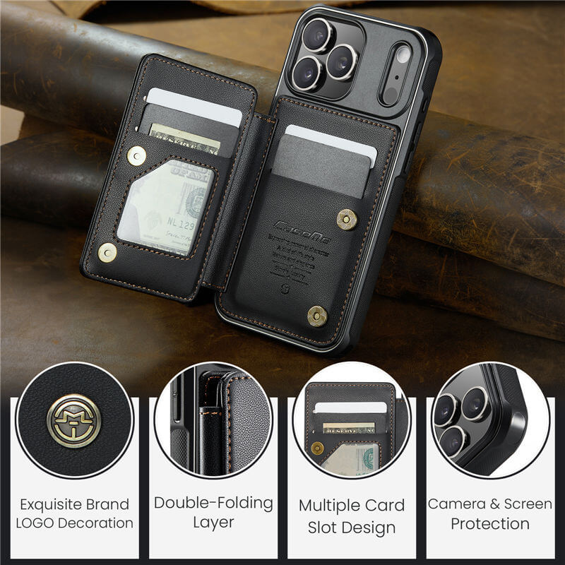 CaseMe iPhone 18 Pro Max RFID Blocking Card Holder Case