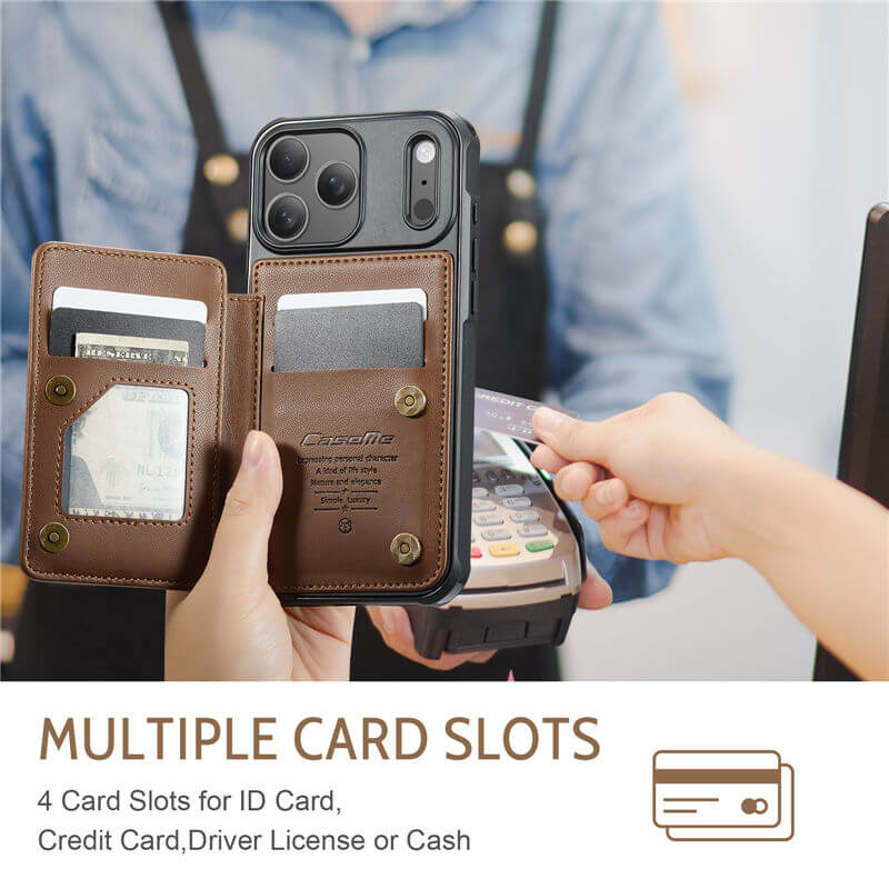 CaseMe iPhone 18 Pro Max RFID Blocking Card Holder Case