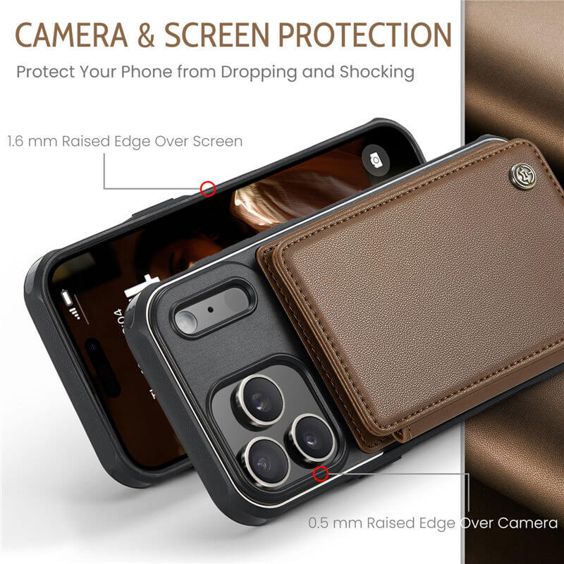 CaseMe iPhone 18 Pro Max RFID Blocking Card Holder Case