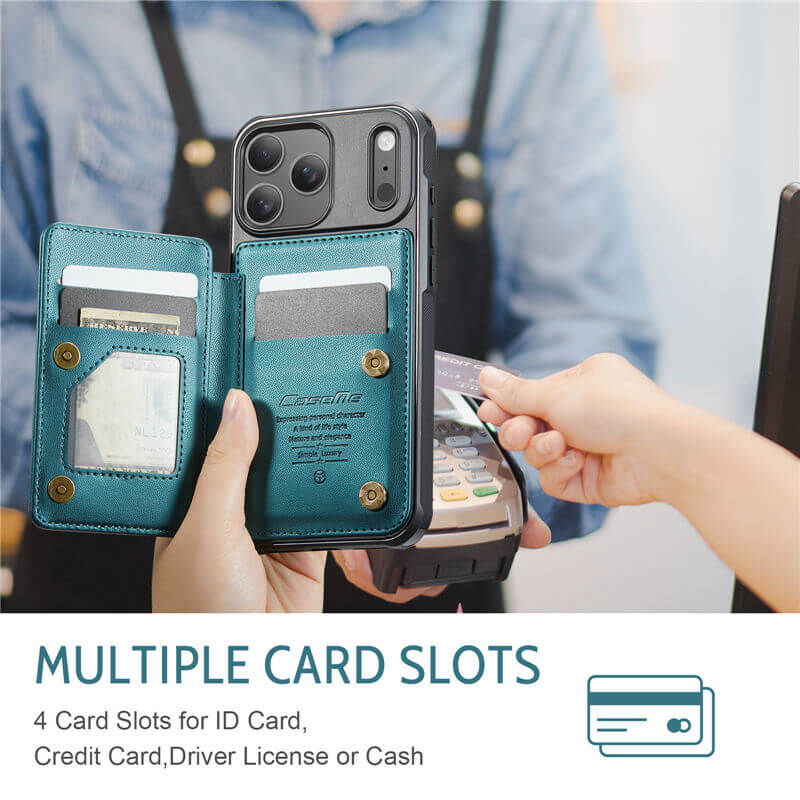 CaseMe iPhone 18 Pro Max RFID Blocking Card Holder Case
