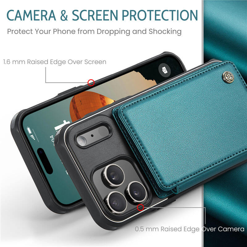 CaseMe iPhone 18 Pro Max RFID Blocking Card Holder Case