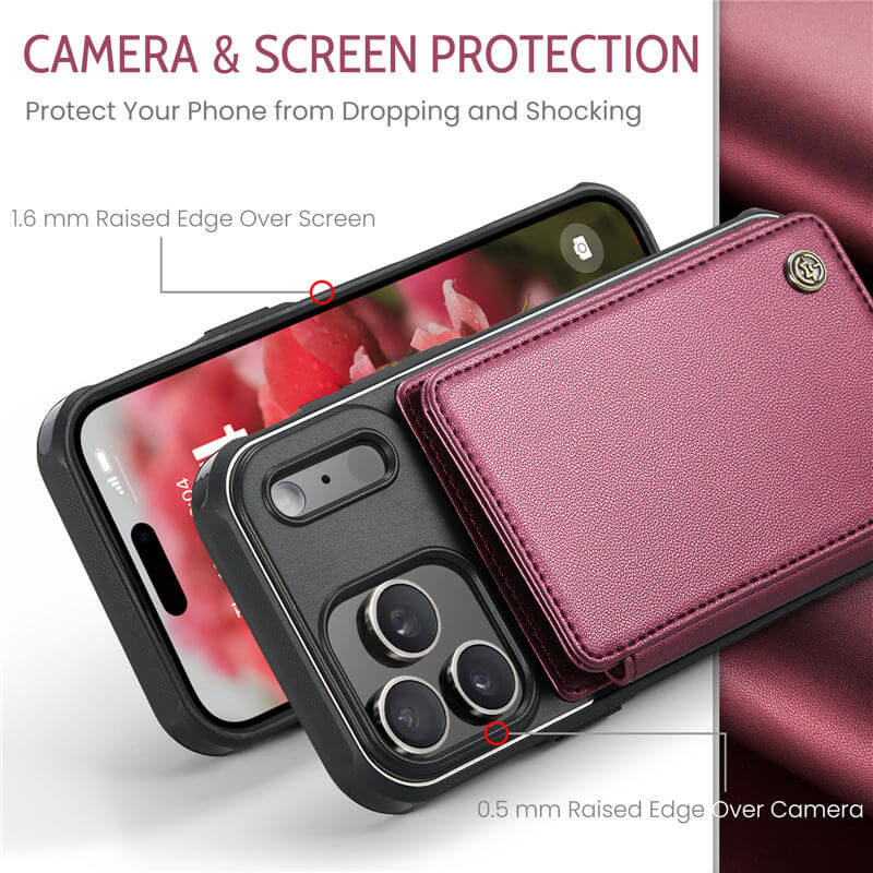 CaseMe iPhone 18 Pro Max RFID Blocking Card Holder Case