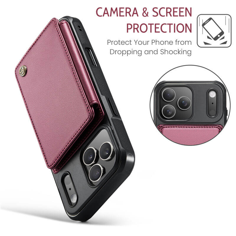 CaseMe iPhone 18 Pro Max RFID Blocking Card Holder Case
