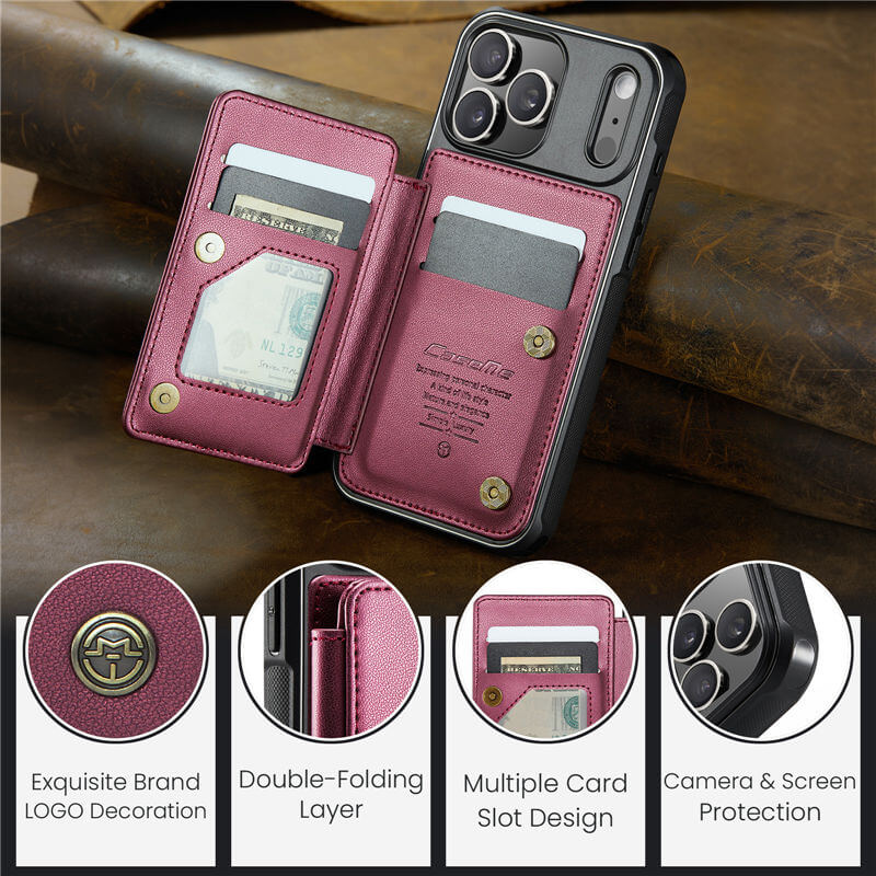 CaseMe iPhone 18 Pro Max RFID Blocking Card Holder Case