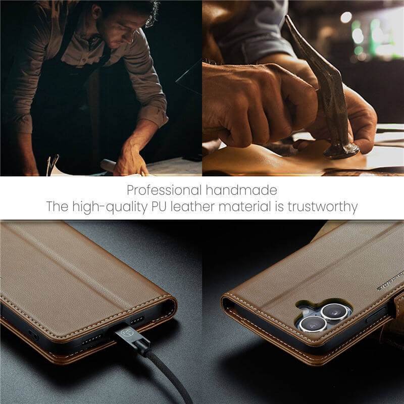 CaseMe iPhone 17 Wallet RFID Blocking Case