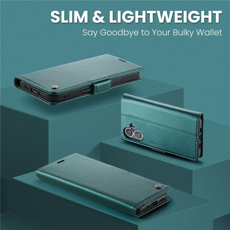 CaseMe iPhone 17 Wallet RFID Blocking Case