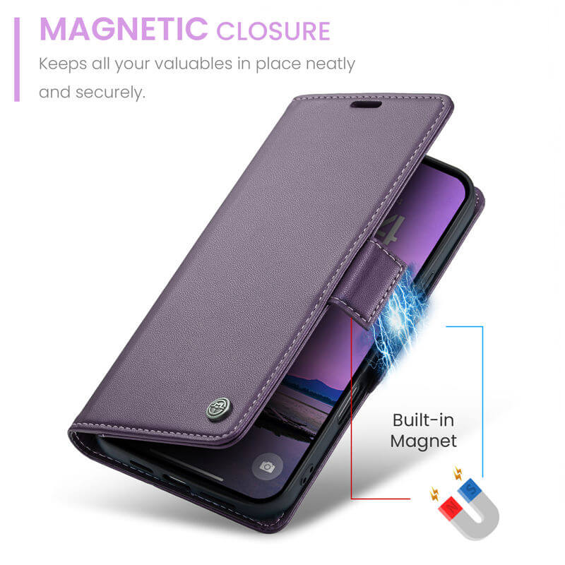 CaseMe iPhone 17 Wallet RFID Blocking Case