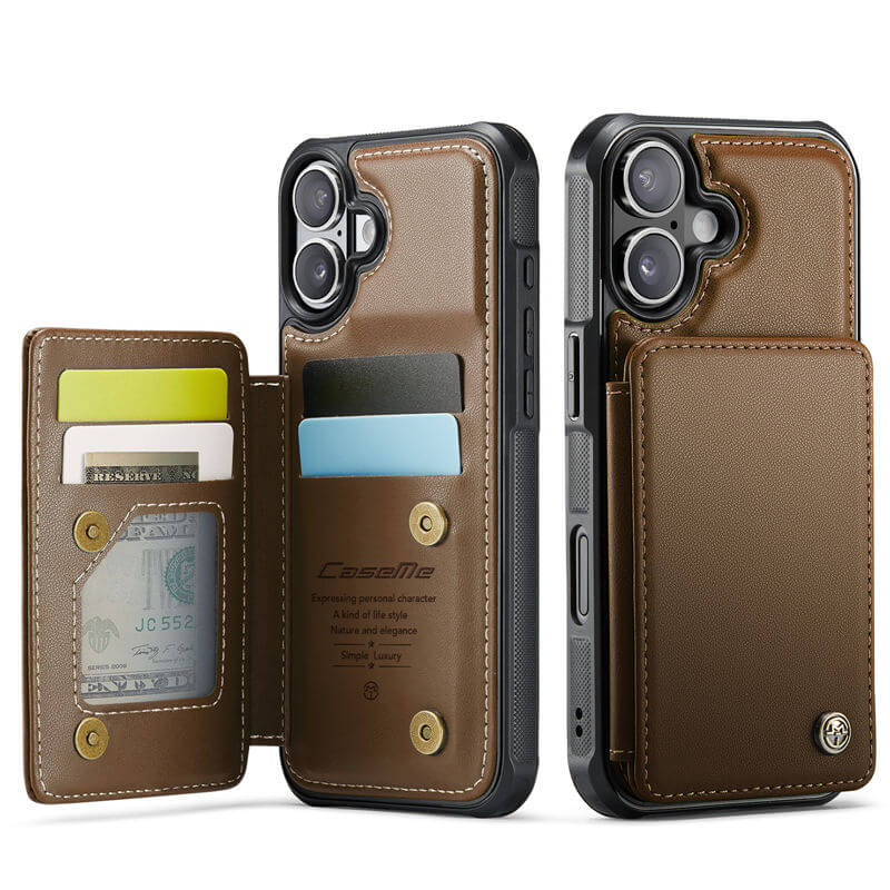 CaseMe iPhone 17 Pro RFID Blocking Card Holder Case