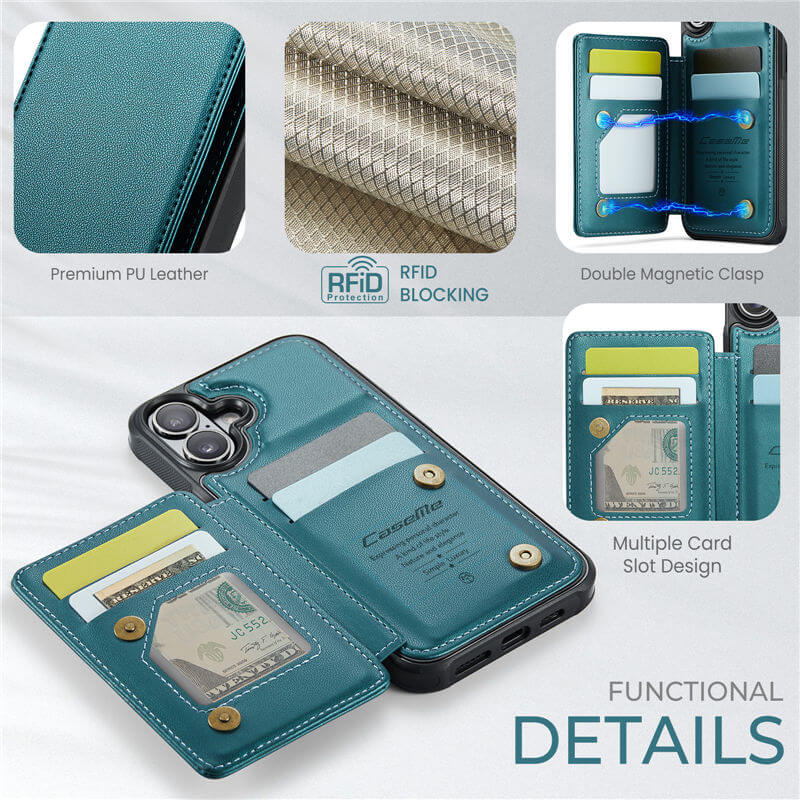 CaseMe iPhone 17 Pro Max RFID Blocking Card Holder Case