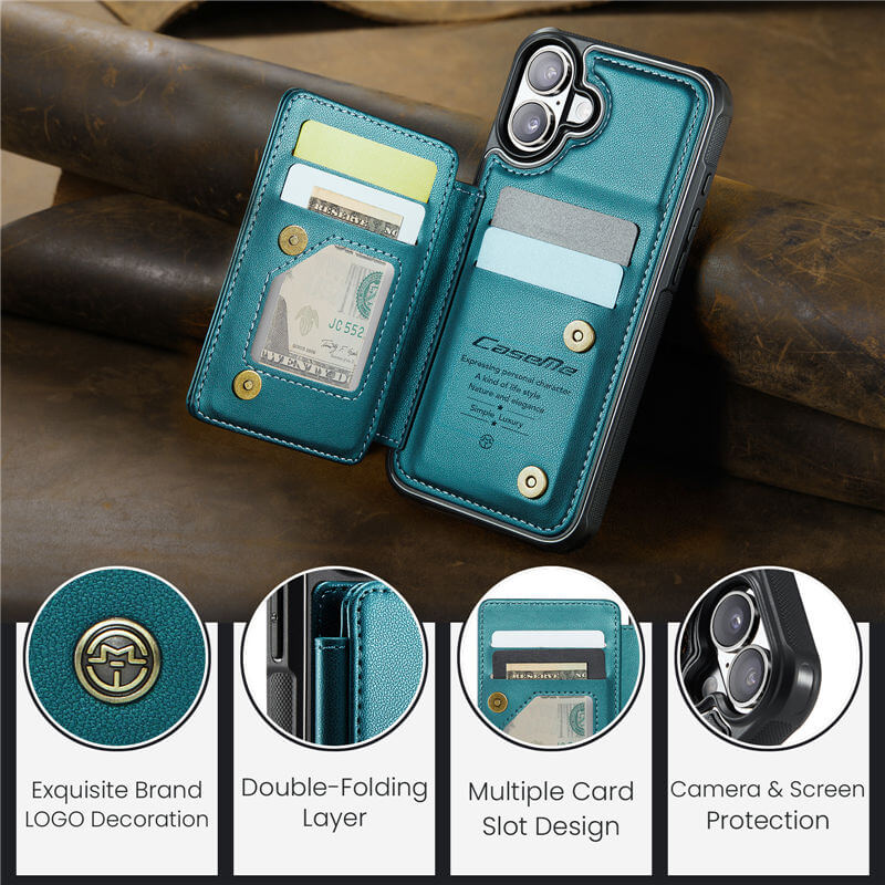 CaseMe iPhone 17 Pro Max RFID Blocking Card Holder Case