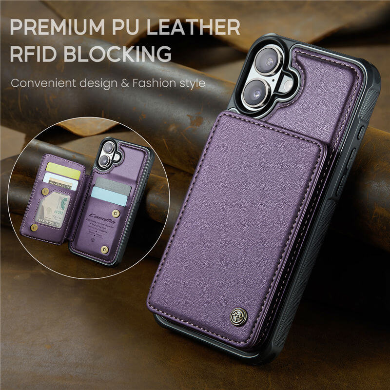 CaseMe iPhone 17 Pro Max RFID Blocking Card Holder Case