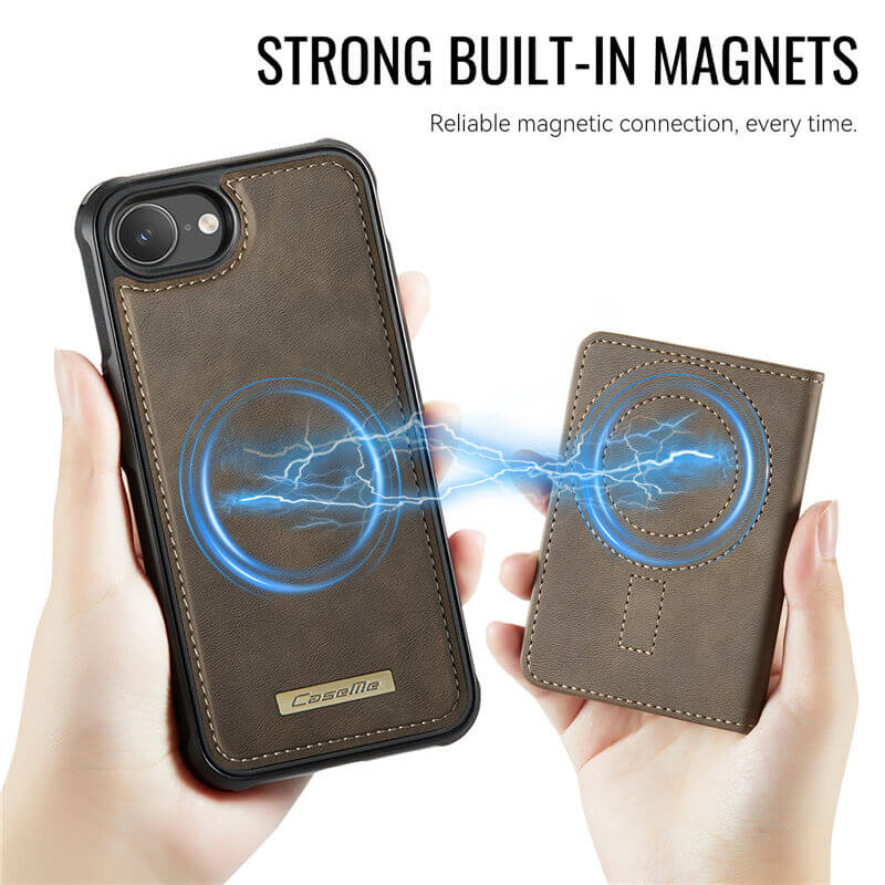 CaseMe iPhone 17e 2-in-1 Detachable Magnetic Wallet Case