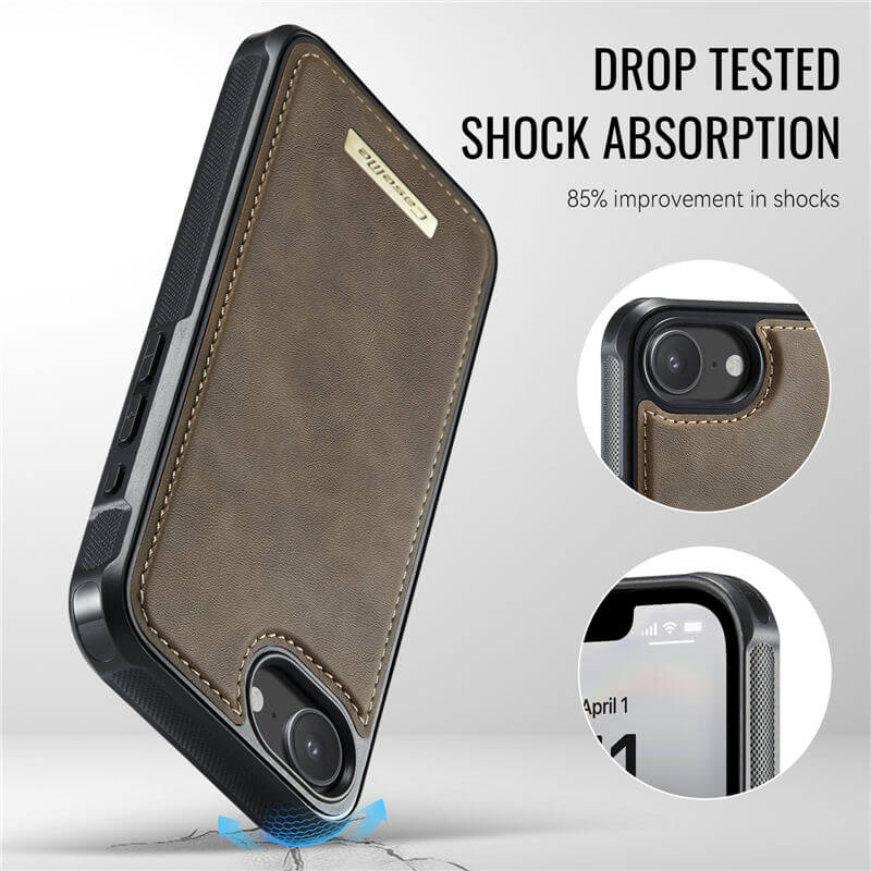 CaseMe iPhone 17e 2-in-1 Detachable Magnetic Wallet Case