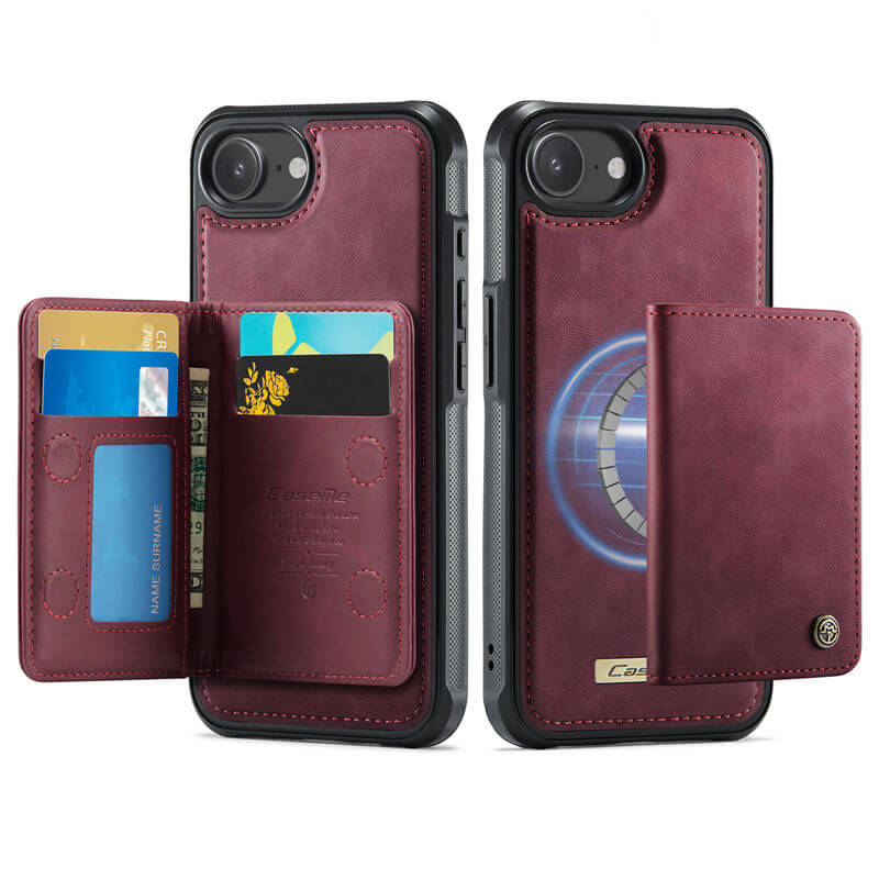 CaseMe iPhone 17e 2-in-1 Detachable Magnetic Wallet Case