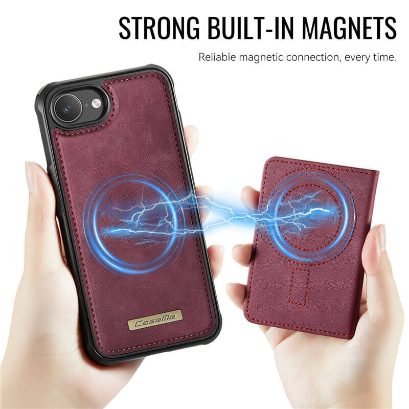 CaseMe iPhone 17e 2-in-1 Detachable Magnetic Wallet Case