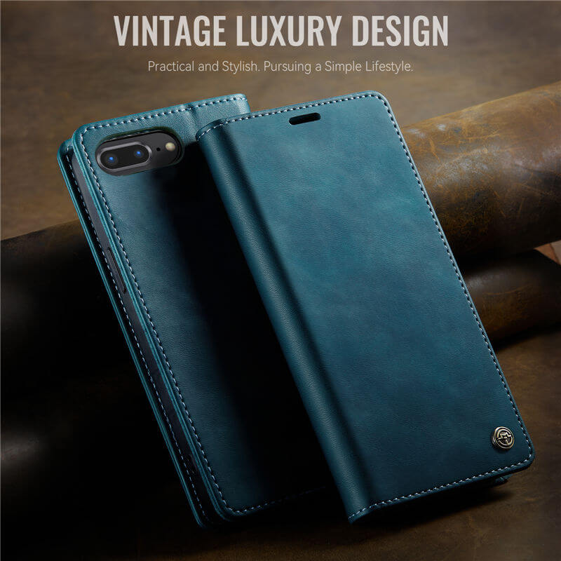 CaseMe iPhone 7 Plus/8 Plus Magnetic Wallet Case with RFID Blocking