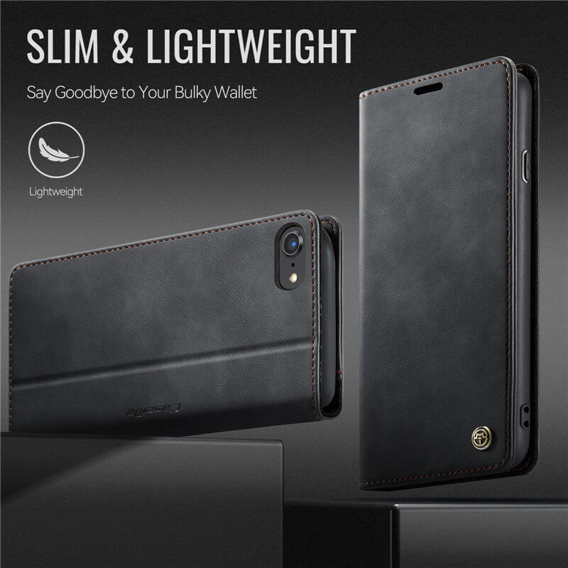 CaseMe iPhone 7/8/SE 2020/SE 2022 Magnetic Wallet Case with RFID Blocking