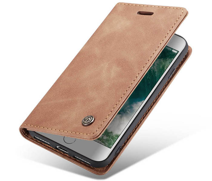 CaseMe iPhone 7/8 Retro Wallet Kickstand Magnetic Flip Leather Case