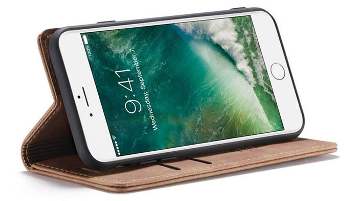 CaseMe iPhone 7/8 Retro Wallet Kickstand Magnetic Flip Leather Case