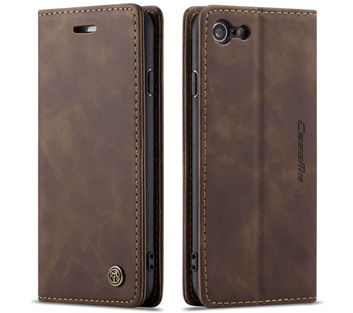 CaseMe iPhone 7/8 Retro Wallet Kickstand Magnetic Flip Leather Case