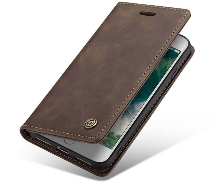 CaseMe iPhone 7/8 Retro Wallet Kickstand Magnetic Flip Leather Case