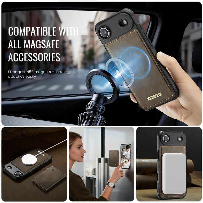 CaseMe iPhone Air 2-in-1 Detachable Magnetic Wallet Case