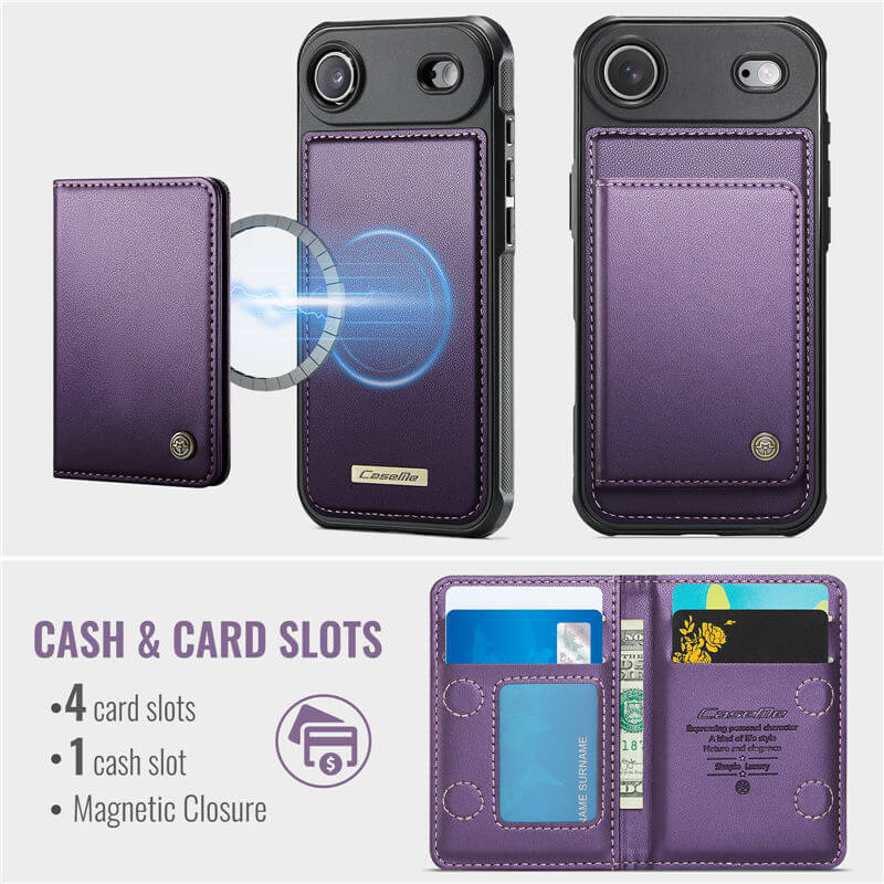 CaseMe iPhone Air 2-in-1 Detachable Magnetic Wallet Case