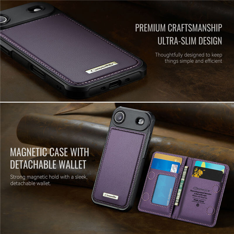CaseMe iPhone Air 2-in-1 Detachable Magnetic Wallet Case