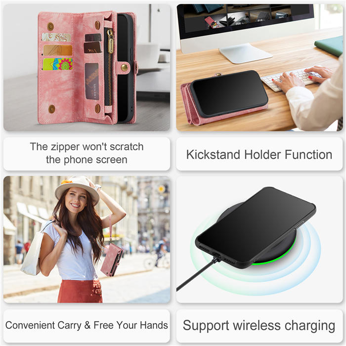 CaseMe iPhone X/XS Wallet Case with Wrist Strap