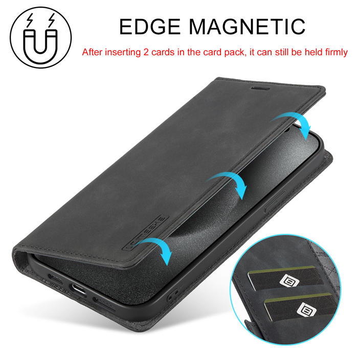 LC.IMEEKE iPhone 15 Pro Max Wallet Magnetic Case