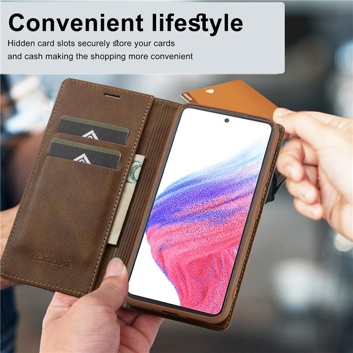 LC.IMEEKE Samsung Galaxy S23 FE Wallet Magnetic Case