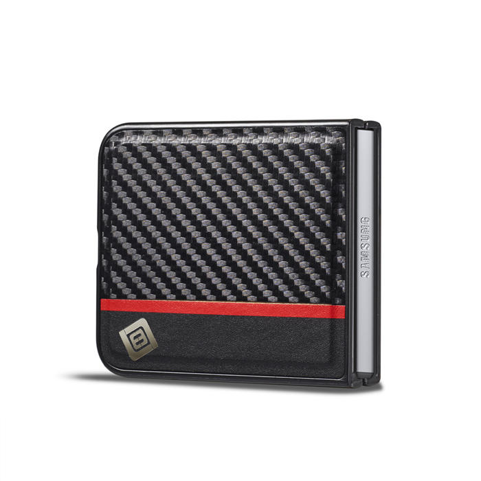LC.IMEEKE Samsung Galaxy Z Flip5 Carbon Fiber Texture Cover