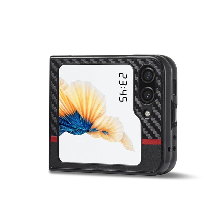 LC.IMEEKE Samsung Galaxy Z Flip5 Carbon Fiber Texture Cover
