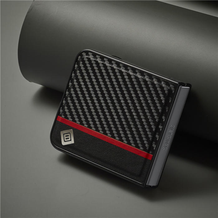 LC.IMEEKE Samsung Galaxy Z Flip5 Carbon Fiber Texture Cover
