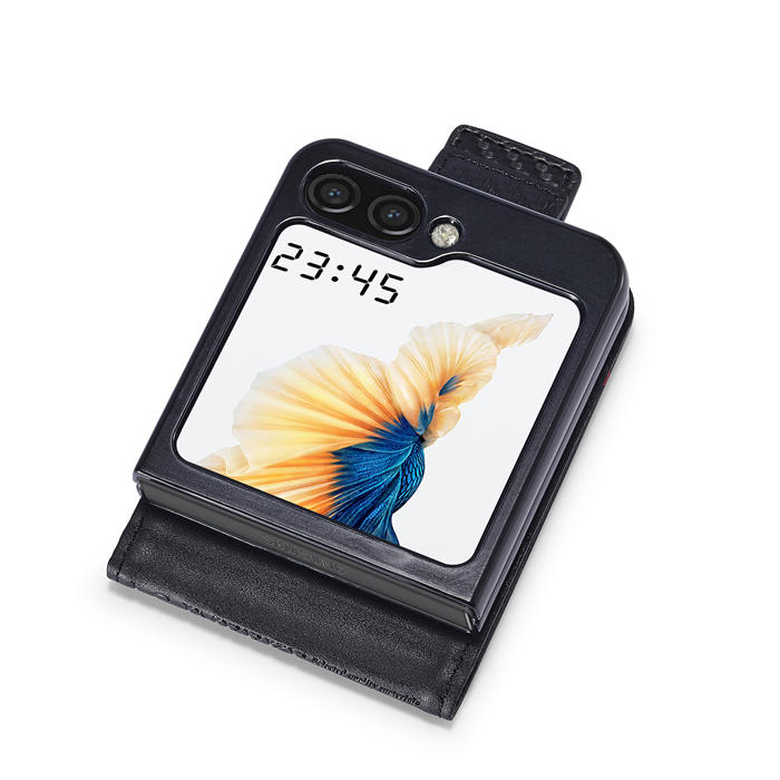 LC.IMEEKE Samsung Galaxy Z Flip5 Carbon Fiber Texture Cover 